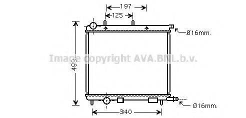 AVA QUALITY COOLING CN2188 Радіатор, охолодження двигуна