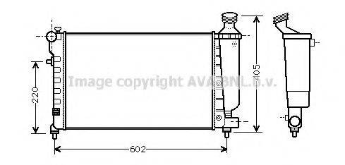 AVA QUALITY COOLING CN2197 Радіатор, охолодження двигуна