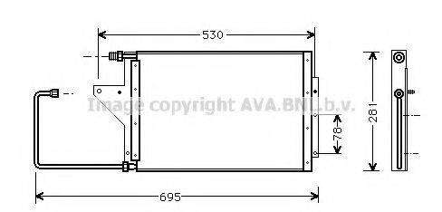 AVA QUALITY COOLING CN5095 Конденсатор, кондиціонер