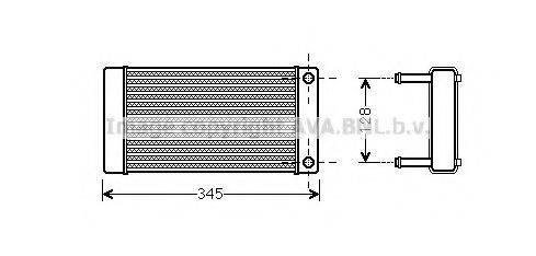 AVA QUALITY COOLING CN6265 Теплообмінник, опалення салону