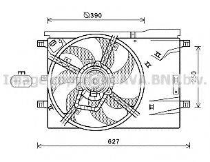 AVA QUALITY COOLING CN7550 Вентилятор, охолодження двигуна