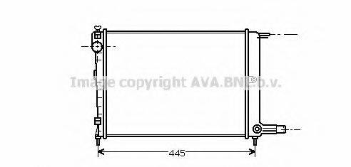 AVA QUALITY COOLING CNA2070 Радіатор, охолодження двигуна