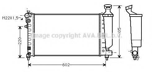 AVA QUALITY COOLING CNA2119 Радіатор, охолодження двигуна