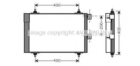 AVA QUALITY COOLING CNA5241D Конденсатор, кондиціонер