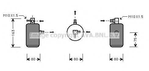 AVA QUALITY COOLING CND162 Осушувач, кондиціонер