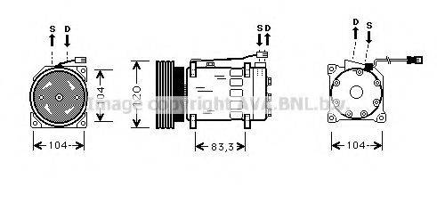 AVA QUALITY COOLING CNK175 Компресор, кондиціонер