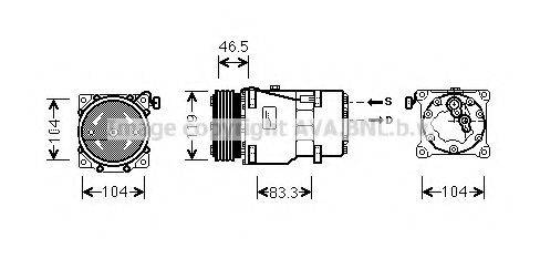 AVA QUALITY COOLING CNK201 Компресор, кондиціонер