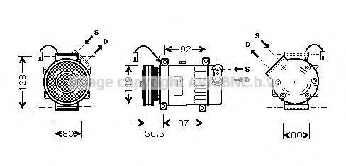 AVA QUALITY COOLING CNK207 Компресор, кондиціонер