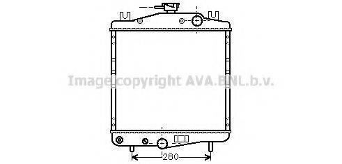 AVA QUALITY COOLING CR2007 Радіатор, охолодження двигуна