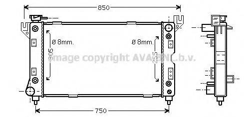 AVA QUALITY COOLING CR2029 Радіатор, охолодження двигуна