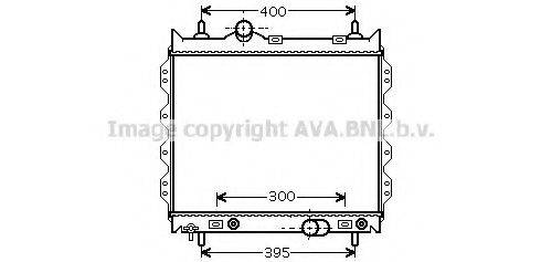 AVA QUALITY COOLING CR2072 Радіатор, охолодження двигуна