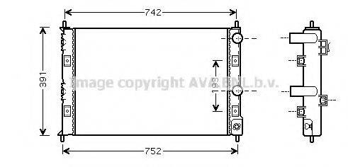 AVA QUALITY COOLING CR2076 Радіатор, охолодження двигуна