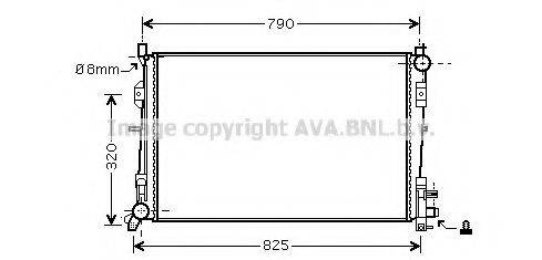 AVA QUALITY COOLING CR2092 Радіатор, охолодження двигуна