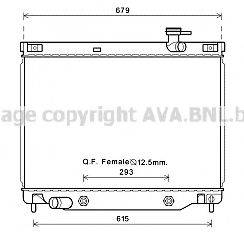 AVA QUALITY COOLING CT2040 Радіатор, охолодження двигуна