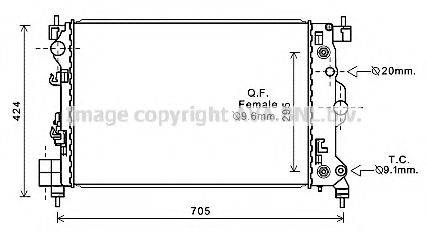 AVA QUALITY COOLING CT2044 Радіатор, охолодження двигуна