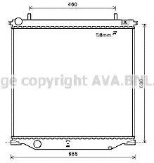 AVA QUALITY COOLING CT2058 Радіатор, охолодження двигуна