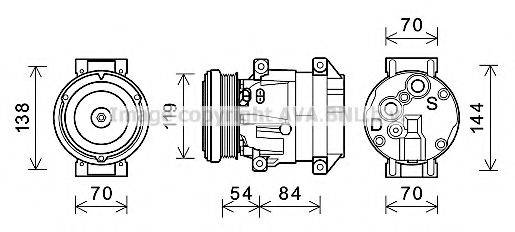 AVA QUALITY COOLING CTK055 Компресор, кондиціонер