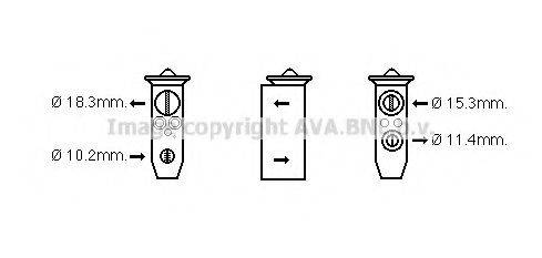 AVA QUALITY COOLING DN1359 Розширювальний клапан, кондиціонер