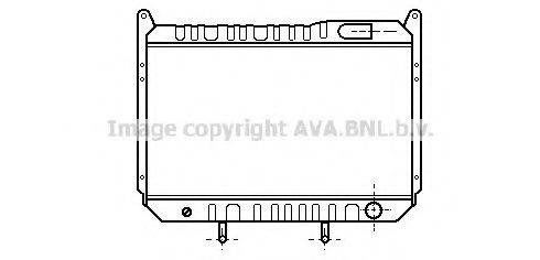 AVA QUALITY COOLING DN2068 Радіатор, охолодження двигуна