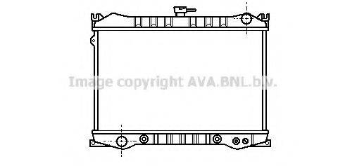 AVA QUALITY COOLING DN2070 Радіатор, охолодження двигуна