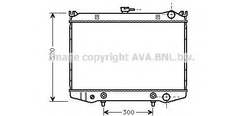 AVA QUALITY COOLING DN2076 Радіатор, охолодження двигуна