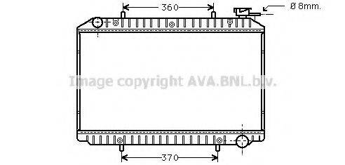 AVA QUALITY COOLING DN2214 Радіатор, охолодження двигуна