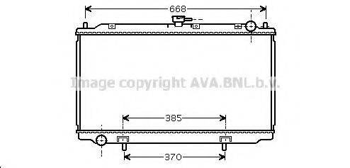 AVA QUALITY COOLING DN2220 Радіатор, охолодження двигуна