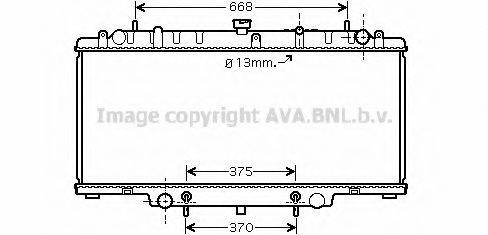 AVA QUALITY COOLING DN2264 Радіатор, охолодження двигуна