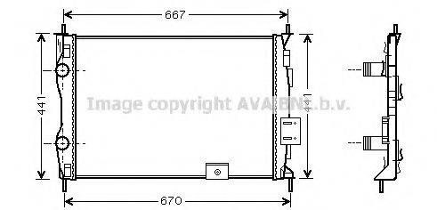 AVA QUALITY COOLING DN2279 Радіатор, охолодження двигуна