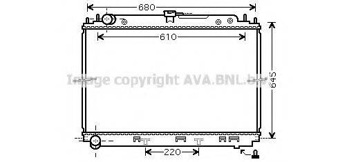 AVA QUALITY COOLING DN2296 Радіатор, охолодження двигуна