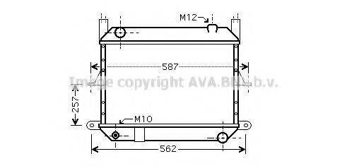 AVA QUALITY COOLING DN2312 Радіатор, охолодження двигуна