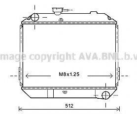 AVA QUALITY COOLING DN2363 Радіатор, охолодження двигуна