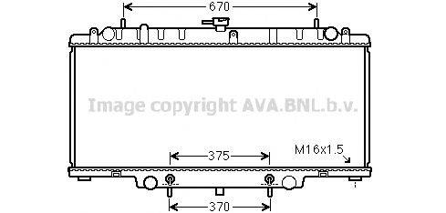 AVA QUALITY COOLING DN2393 Радіатор, охолодження двигуна