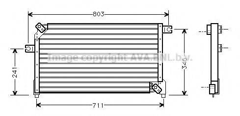 AVA QUALITY COOLING DN5159 Конденсатор, кондиціонер