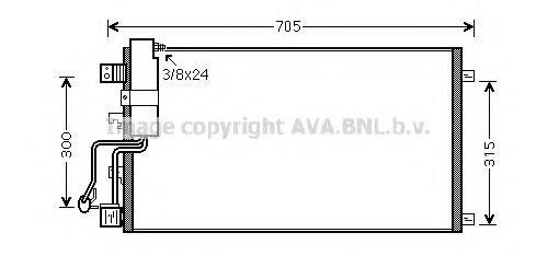 AVA QUALITY COOLING DN5283D Конденсатор, кондиціонер