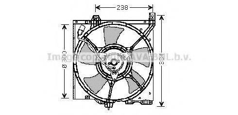 AVA QUALITY COOLING DN7501 Вентилятор, охолодження двигуна