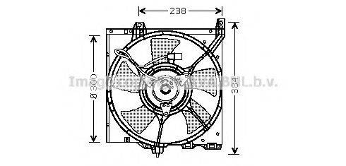 AVA QUALITY COOLING DN7504 Вентилятор, охолодження двигуна