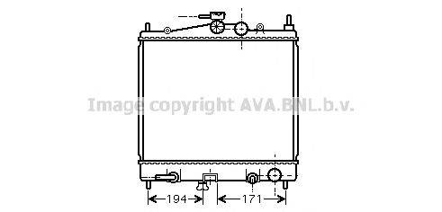 AVA QUALITY COOLING DNA2248 Радіатор, охолодження двигуна