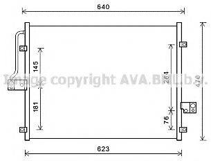 AVA QUALITY COOLING DW5132 Конденсатор, кондиціонер