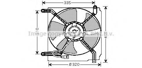 AVA QUALITY COOLING DW7504 Вентилятор, охолодження двигуна