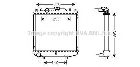 AVA QUALITY COOLING DWA2051 Радіатор, охолодження двигуна