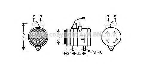 AVA QUALITY COOLING DWK090 Компресор, кондиціонер