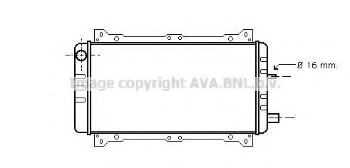 AVA QUALITY COOLING FD2005 Радіатор, охолодження двигуна