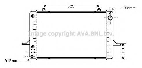 AVA QUALITY COOLING FD2034 Радіатор, охолодження двигуна