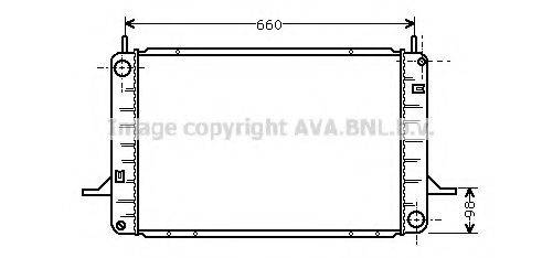 AVA QUALITY COOLING FD2067 Радіатор, охолодження двигуна