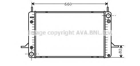 AVA QUALITY COOLING FD2071 Радіатор, охолодження двигуна