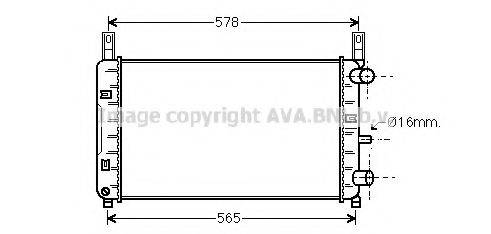 AVA QUALITY COOLING FD2117 Радіатор, охолодження двигуна