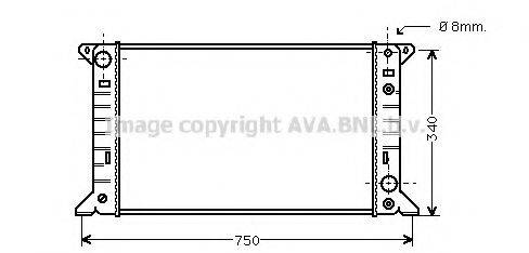 AVA QUALITY COOLING FD2141 Радіатор, охолодження двигуна