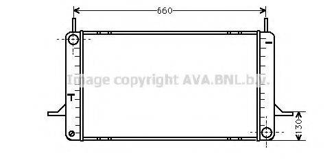 AVA QUALITY COOLING FD2159 Радіатор, охолодження двигуна