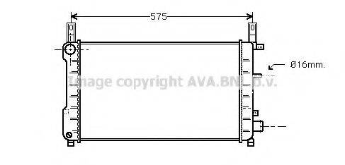 AVA QUALITY COOLING FD2198 Радіатор, охолодження двигуна